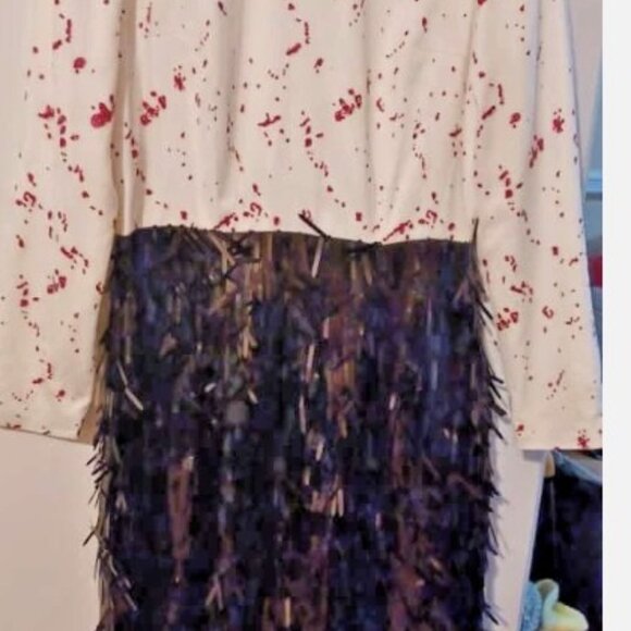 A Line Midi Dress Festive Size S Holiday - Picture 5 of 5